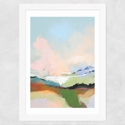 Dream Landscape A1 (59.4 x 84.1cm) Frame White Wide (35mm) 