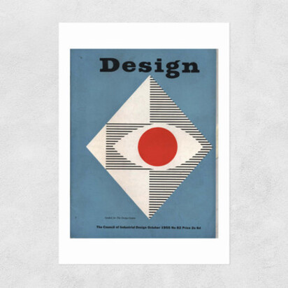 Graphics, October 1955, Design Magazine A1 (59.4 x 84.1cm) Frame White Narrow (15mm) 