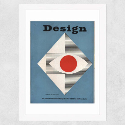 Graphics, October 1955, Design Magazine A1 (59.4 x 84.1cm) Frame White Narrow (15mm) 