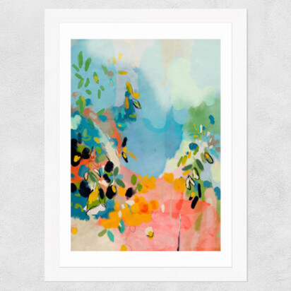 Olivier Avec Jardin A2 (42 x 59.4cm) Frame Natural Oak Medium (22mm) 