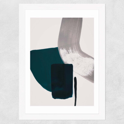 Minimalist Painting II A3 (29.7 x 42cm) Frame Black Medium (22mm) 