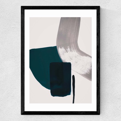 Minimalist Painting II A3 (29.7 x 42cm) Frame Black Medium (22mm) 
