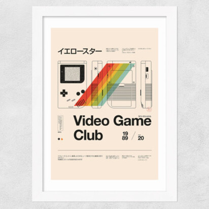 Video Game Club A3 (29.7 x 42cm) Unframed 