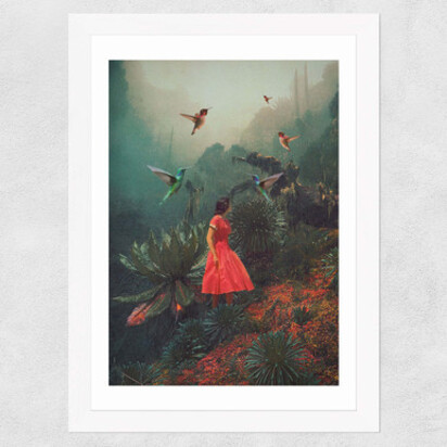 20 Seconds Before the Rain A3 (29.7 x 42cm) Frame Black Narrow (15mm) 