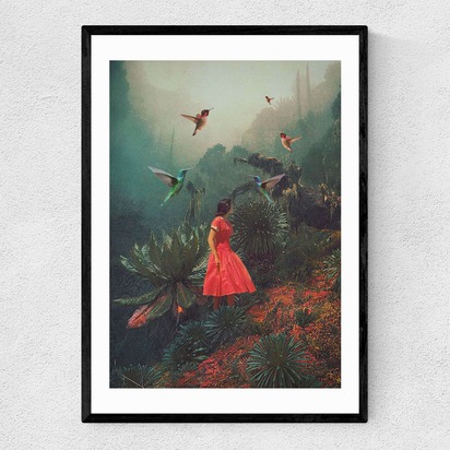 20 Seconds Before the Rain A3 (29.7 x 42cm) Frame Black Narrow (15mm) 