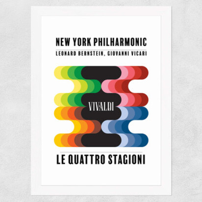 Le Quattro Stagioni 50x70cm Frame Black Narrow (15mm) 