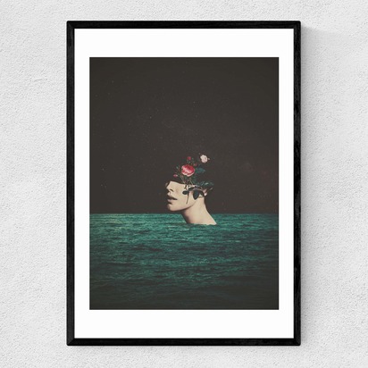 0.166666667 A2 (42 x 59.4cm) Frame Black Narrow (15mm) 