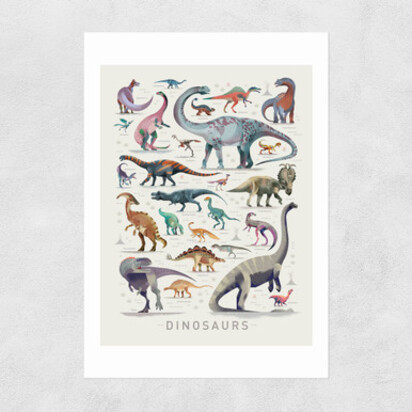 Dinosaurs by Dieter Braun A3 (29.7 x 42cm) Unframed 
