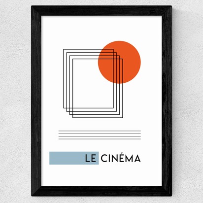 Le CineÌMa 50x70cm Frame Black Wide (35mm) 