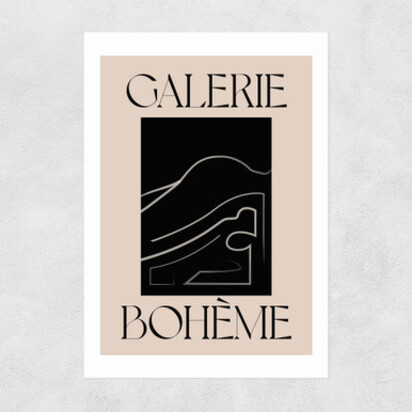 La Vie Boheme A2 (42 x 59.4cm) Frame Black Narrow (15mm) 