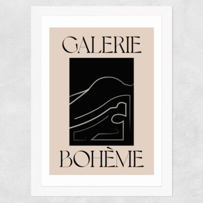 La Vie Boheme A2 (42 x 59.4cm) Frame Black Narrow (15mm) 