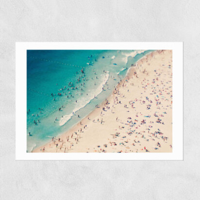Beach Love V A3 (29.7 x 42cm) Frame Black Narrow (15mm) 