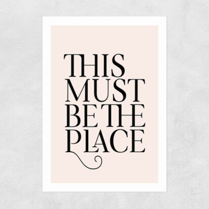 This Must Be The Place 50x70cm Frame Black Medium (22mm) 