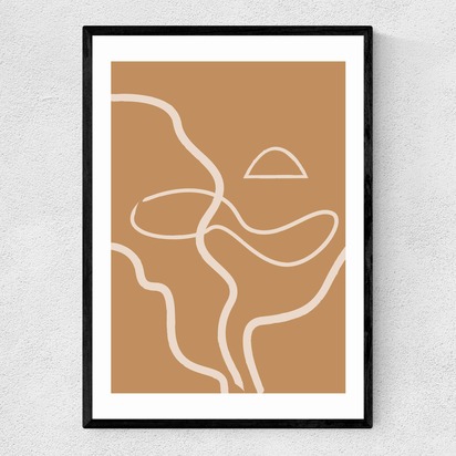 The Line A3 (29.7 x 42cm) Frame Black Narrow (15mm) 