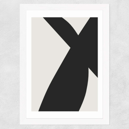 Minimal Black 2 A2 (42 x 59.4cm) Frame Black Narrow (15mm) 