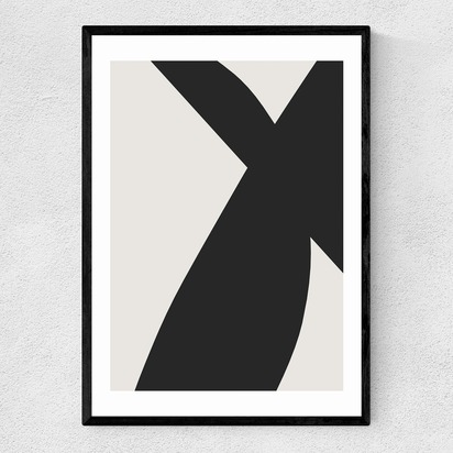 Minimal Black 2 A2 (42 x 59.4cm) Frame Black Narrow (15mm) 