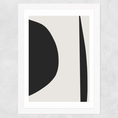 Minimal Black 1 A3 (29.7 x 42cm) Frame Natural Oak Narrow (15mm) 