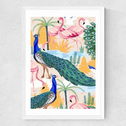 Utopia 50x70cm Frame White Medium (22mm) 