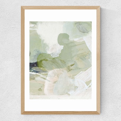 Green III 50x70cm Frame Natural Oak Medium (22mm) 