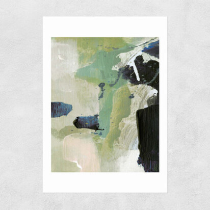 Green II 50x70cm Frame Natural Oak Narrow (15mm) 