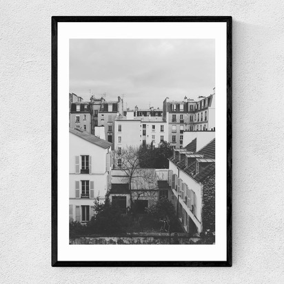 Paris by Florent Bodart A3 (29.7 x 42cm) Frame Black Narrow (15mm) 