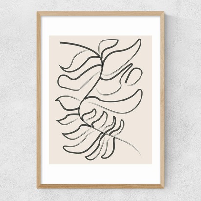 Sprung 50x70cm Frame Natural Oak Narrow (15mm) 