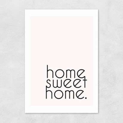 Home Sweet Home A3 (29.7 x 42cm) Frame Natural Oak Narrow (15mm) 