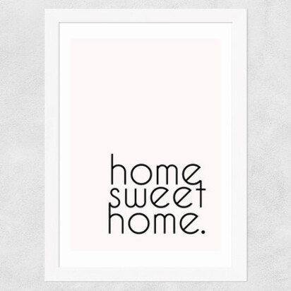 Home Sweet Home A3 (29.7 x 42cm) Frame Natural Oak Narrow (15mm) 