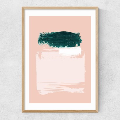 Smitten A2 (42 x 59.4cm) Frame Natural Oak Narrow (15mm) 