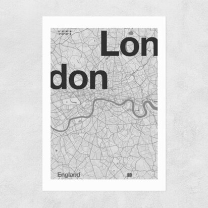 London Club 4 A2 (42 x 59.4cm) Frame Black Narrow (15mm) 