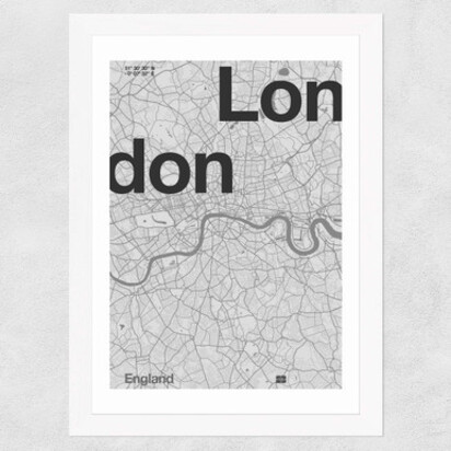 London Club 4 A2 (42 x 59.4cm) Frame Black Narrow (15mm) 