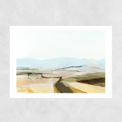 Country View A1 (59.4 x 84.1cm) Frame Black Narrow (15mm) 