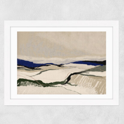 Beach Track A1 (59.4 x 84.1cm) Frame Black Narrow (15mm) 