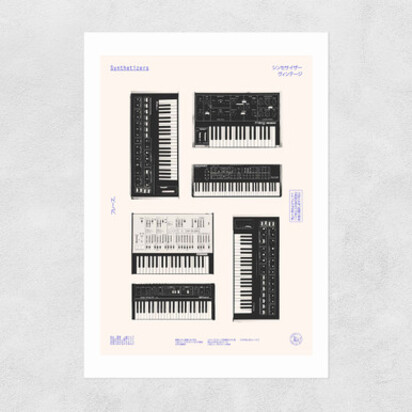 Synths A3 (29.7 x 42cm) Frame Natural Oak Medium (22mm) 