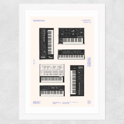 Synths A3 (29.7 x 42cm) Frame Natural Oak Medium (22mm) 