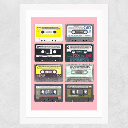 Mixtapes A2 (42 x 59.4cm) Frame Natural Oak Medium (22mm) 
