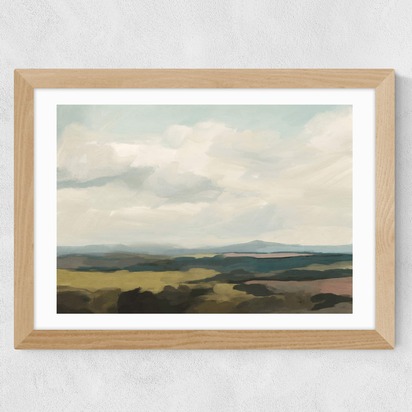 West Country A1 (59.4 x 84.1cm) Frame Natural Oak Wide (35mm) 