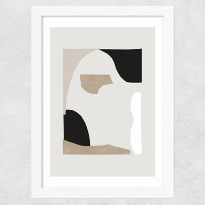 Abstract Shapes II A1 (59.4 x 84.1cm) Frame Black Wide (35mm) 