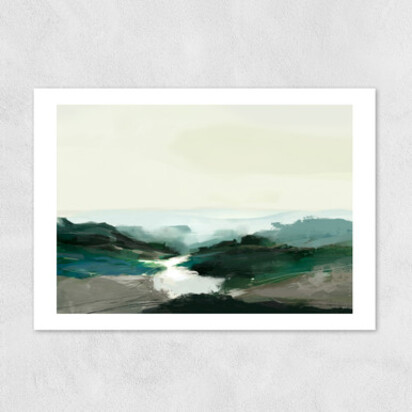 Highland View A1 (59.4 x 84.1cm) Frame Black Narrow (15mm) 