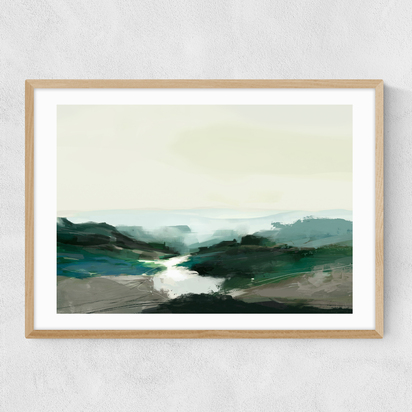 Highland View A3 (29.7 x 42cm) Frame Natural Oak Narrow (15mm) 