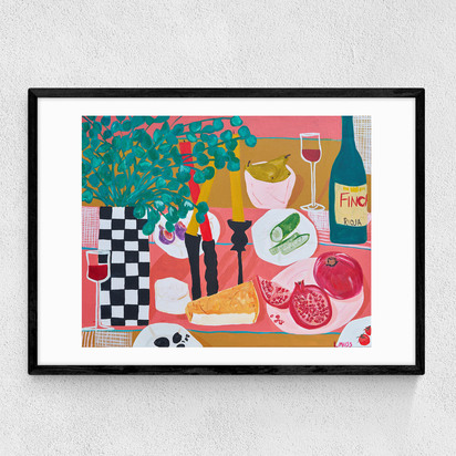Kitchen Stories Tapas 50x70cm Frame Black Narrow (15mm) 