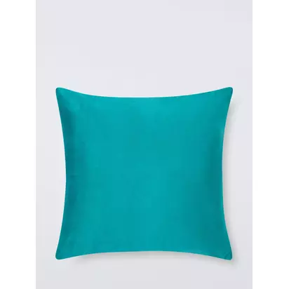 John Lewis ANYDAY Square Velvet Cushion Teal | 45 x 45cm