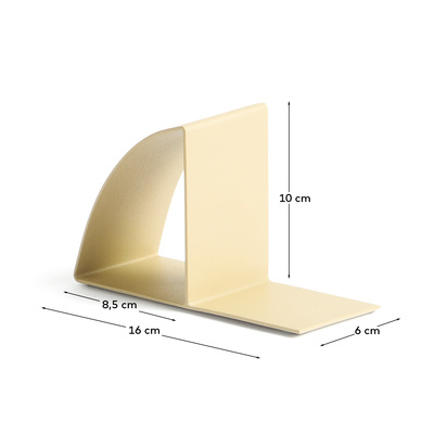 Mistra beige iron bookend