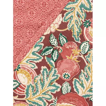 John Lewis x Sanderson Cantaloupe & Pinjara Trellis Cotton Tea Towels, Set of 2 Multi | H0.50 x W50 x D70cm