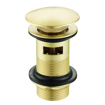 Harbour Fluted Mini Mono Basin Mixer Tap & Waste - Brushed Brass - Available Early January 2026