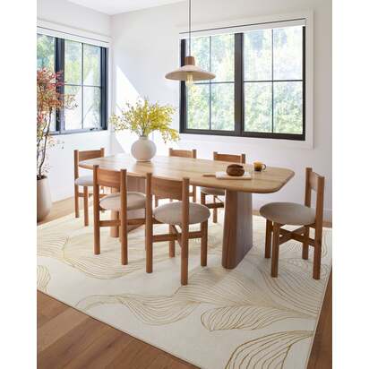 Sana Cream & Gold Rug - 245 x 305 cm - All-In-One Rug