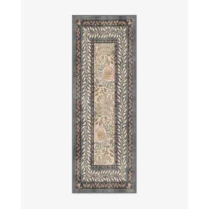Provence Grey & Coral Rug - 75 x 215 cm - All-In-One Rug