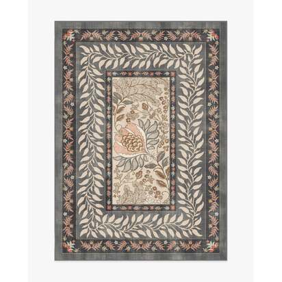 Provence Grey & Coral Rug - 150 x 215 cm - All-In-One Rug