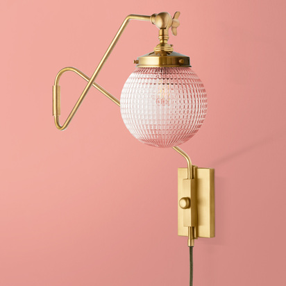 Cooper Wall Fitting in Antique Brass