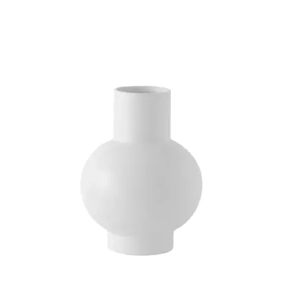 raawii Strøm Large 	Earthenware Vase, H24cm, Vaporous Grey Vaporous Grey | 24 x 18 cm